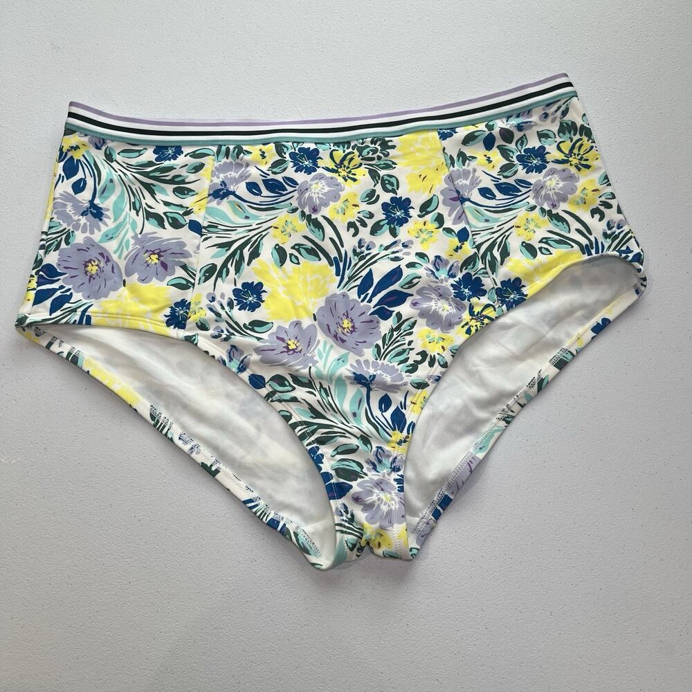 Adore Me Gisel Contour Floral‎ High Waisted Bikini Bottom Size 2X